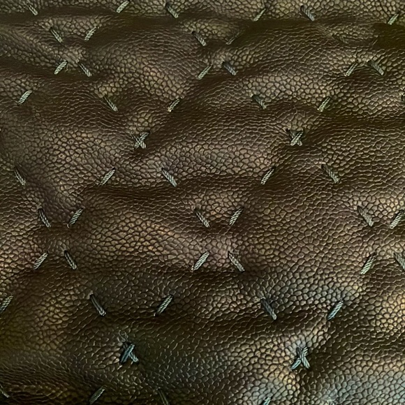 Chanel Caviar Navy Blue & Gold Hardware Stitch Tote Handbag - Picture 6 of 16